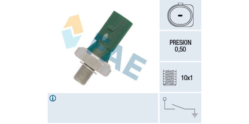 Oil Pressure Switch 0.50 M10X1.00 Audi,Vw,Seat (Agn,Agu,Aum,Blx,Bly,Aeb,Bfb,Bex,Alt,Asn,Ars,Bbj) ...