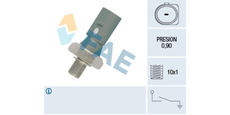 Oil Pressure Switch 0.90 M10X1.00 Audi,Vw,Seat (Bdb,Bub,Ake,Asb,Bkn,Bcz,Cgx,Cjt,Agz,Aqn,Axd) (FAE...