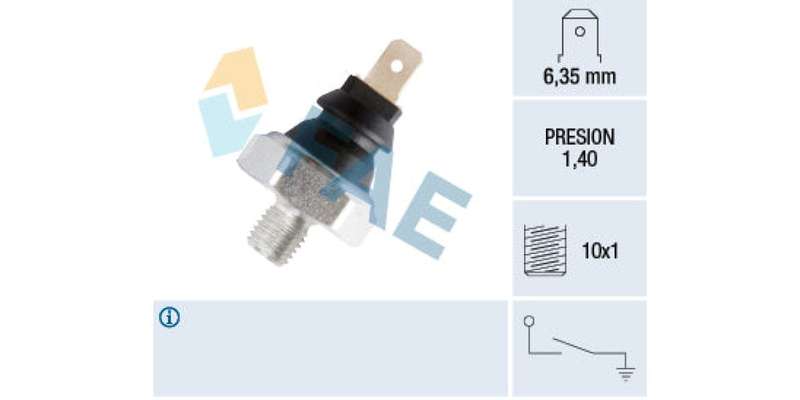 Oil Pressure Switch 1.4 M10X1 Blac Audi,Vw (Cn,Wb,Aar,Aah,Agn,Adr,Aeb,Abc,Ack,Bdv,Are,Hm,Hv,Aal) ...