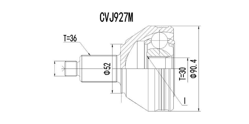 Outer Cv Joint Audi A1 1.2 Tfsi,1.4Tfsi,Polo 1.4Tdi,Polo Calssic 2002-2010,2011>