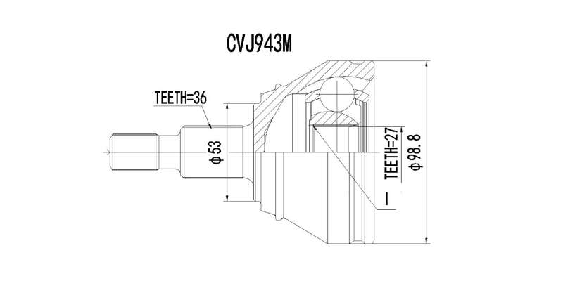 Outer Cv Joint Audi A3 1.8T,S3 1.8T,Tt 1.8T,Golf 4 1999-2006