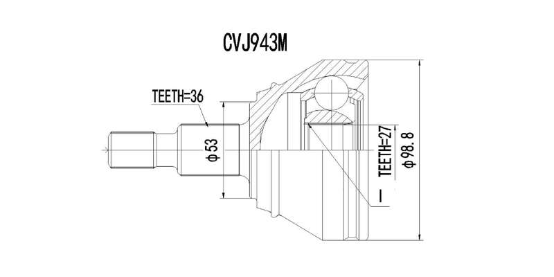 Outer Cv Joint Audi A3 1.8T,S3 1.8T,Tt 1.8T,Golf 4 1999-2006
