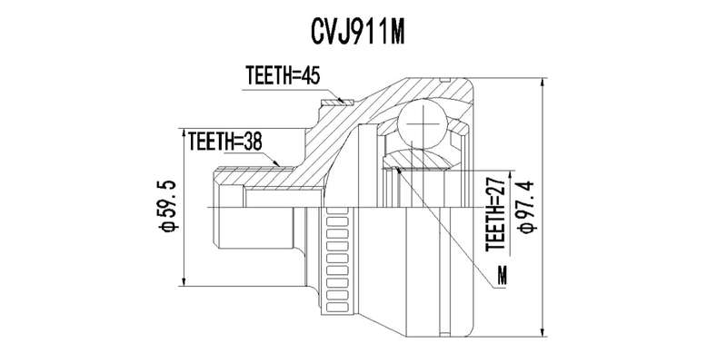 Outer Cv Joint Audi A4 1.8T,A4 2.0Tdi,3.0Tdi,Passat 2004-2011