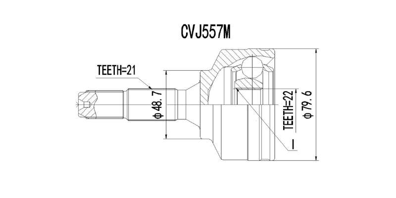 Outer Cv Joint Citroen C2 1.6I Vts,C3 1.6I,C4,Xsara 2001-2010