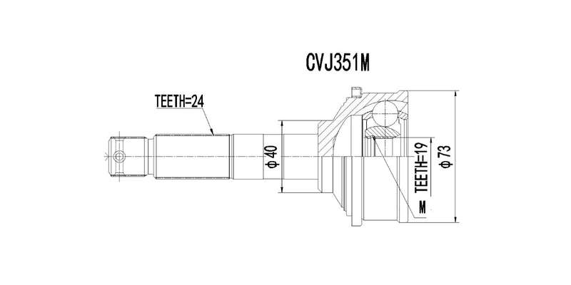 Outer Cv Joint Daihatsu Cuore 1997-2001