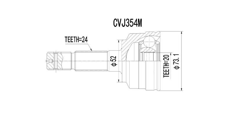 Outer Cv Joint Daihatsu Terios 1.3 4X4 1997-2000
