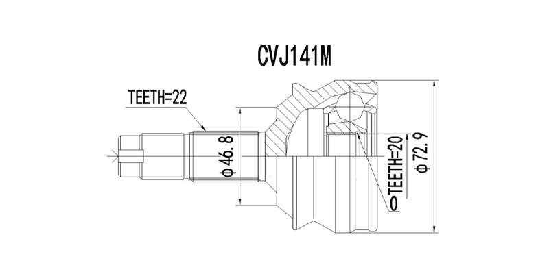 Outer Cv Joint Fiat Seicento 1.1 2001 2003