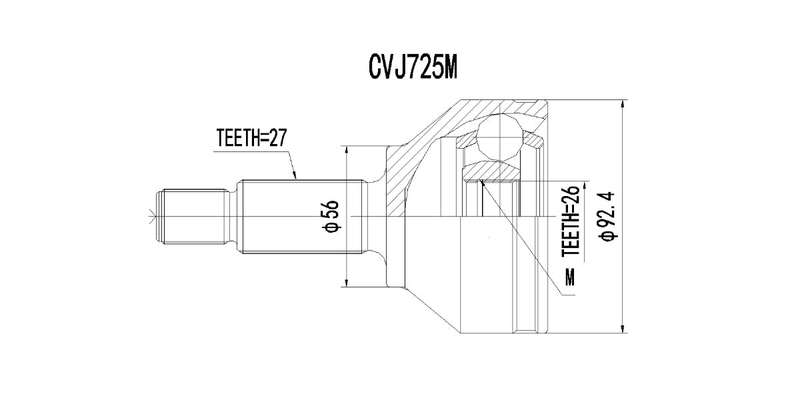 Outer Cv Joint Ford Mondeo St220 3.0,Opel Vivaro 2002>