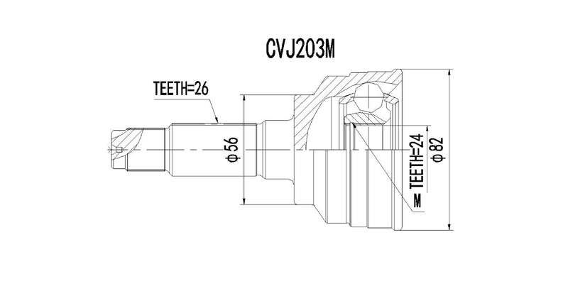 Outer Cv Joint Kia Shuma 1.8I Gs,Shuma Ii 1.8 1999-2004