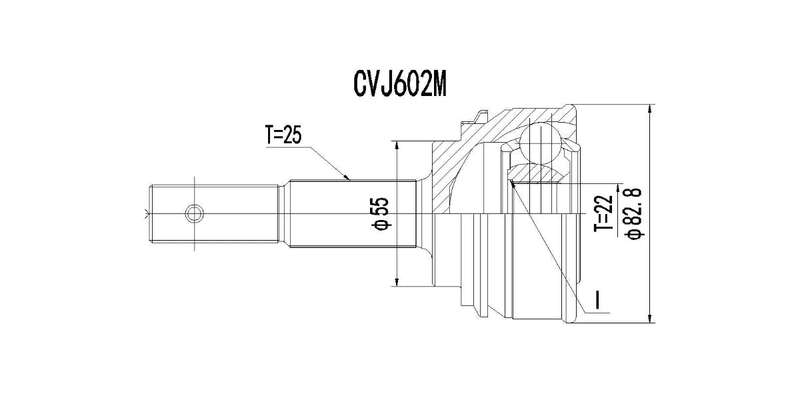 Outer Cv Joint Nissan Almera 1.6,Sabre 160,Sentra 140,160 1993-2005