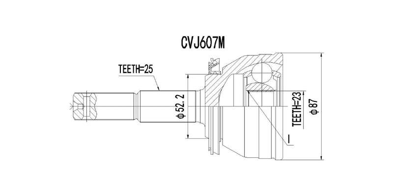Outer Cv Joint Nissan Sentra 1.6 Gl,Gxe 1987-1992