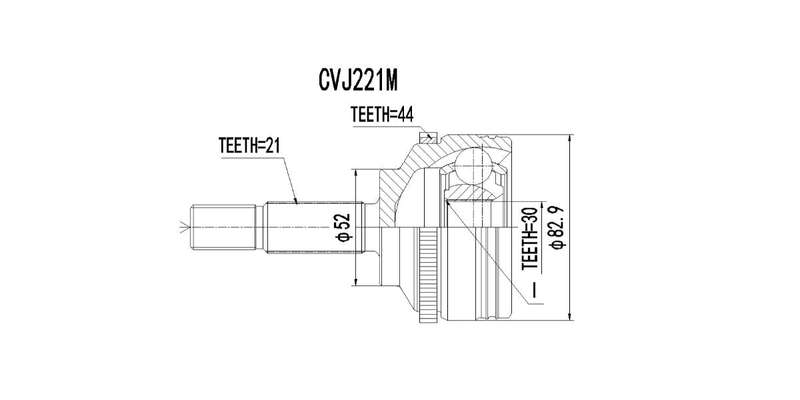 Outer Cv Joint Renault Scenic 1.4 2000-2004