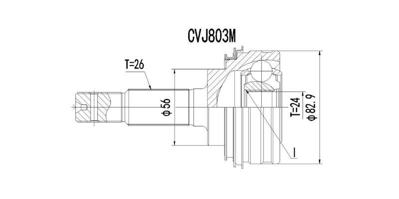Outer Cv Joint Toyota Allex,Corolla,Rav 4,Runx 1995-2007
