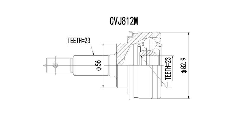 Outer Cv Joint Toyota Tazz 130,160I 2001-2006