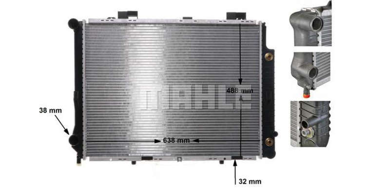 Radiator Aluminium Mercedes E Class (Behr-Mahle)  6410253
