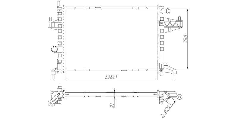Radiator Chev Corsa 1.4I Ldv,1.6I,1.8I,Kadett,Tigra C14/C16/C18Se,Z18Xe 2002-2011