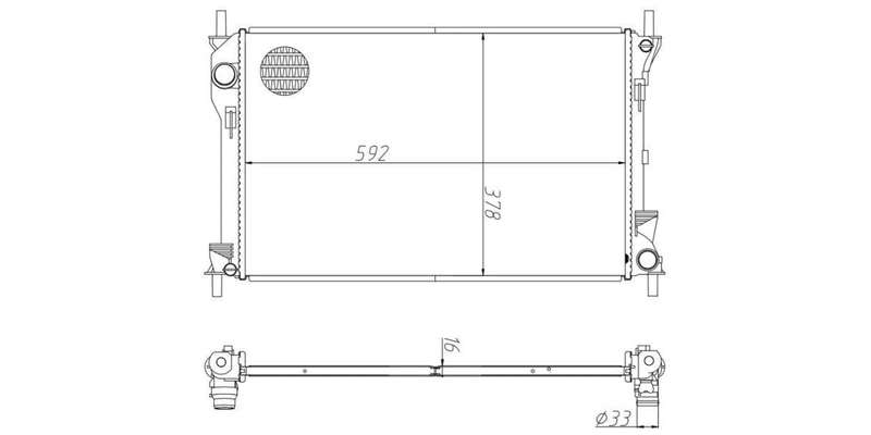 Radiator Ford Figo 1.4I Duratec 2010-2016