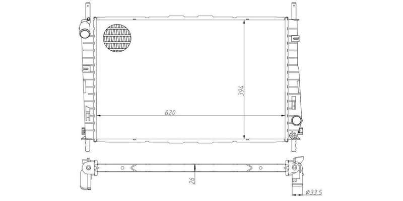 Radiator Ford Mondeo 1.8I Lx,Clx,2,5 Zetec,Duratec 1998-2005