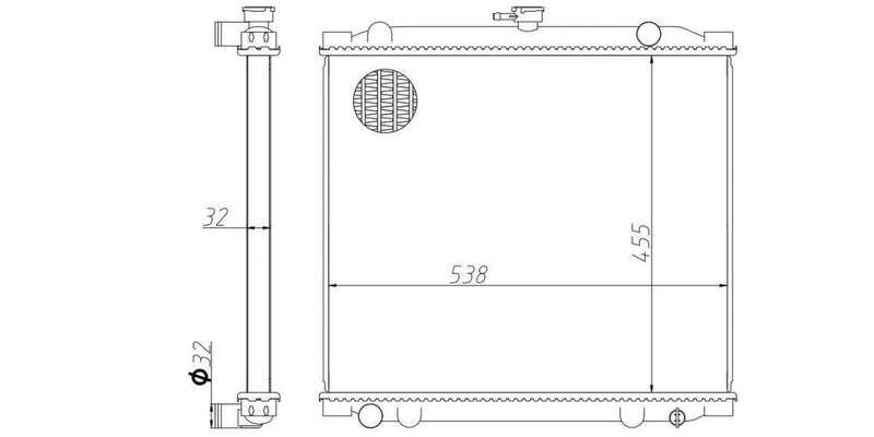 Radiator Gwm Ldv 2.2I 491Qe 2007-2009
