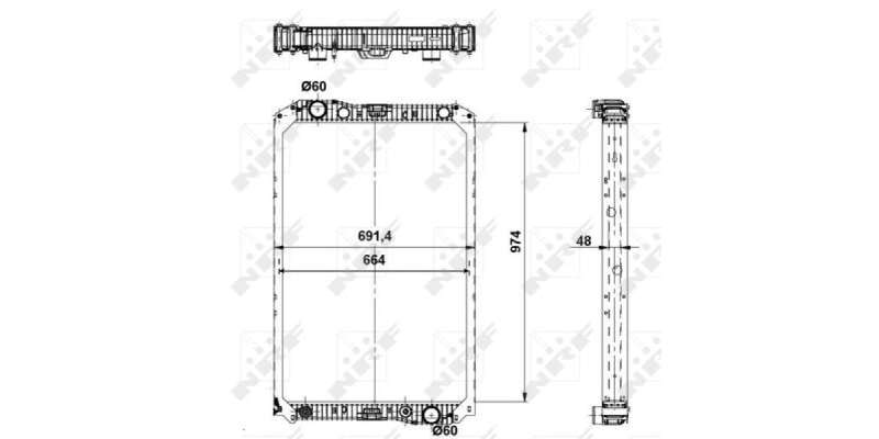 Radiator Mercedes Axor (Nrf)  519720