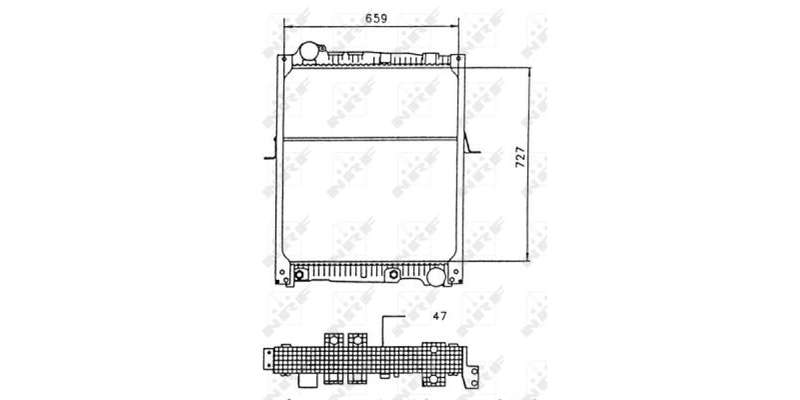Radiator Mercedes Sk1735 (Nrf)  58926