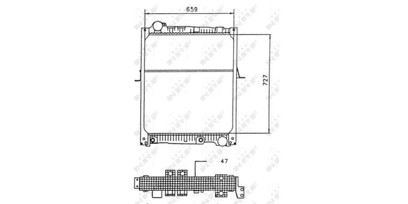 Radiator Mercedes Sk1735 (Nrf)  58926