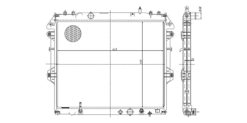 Radiator Toyota Fortuner,Hilux 3.0D,2.5D D4D 1Kd-Ftv,2Kd-Ftv 2005-2016