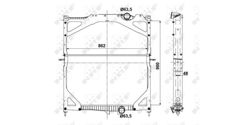 Radiator Volvo Fh12/46 (Nrf)  529702