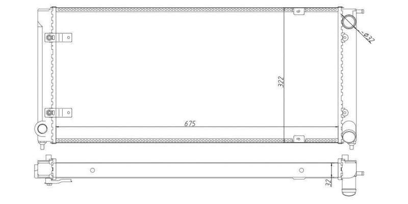 Radiator Vw Golf 2,Jetta 2 Hm,Hv,Kr,Aal,Ev 1984-1992