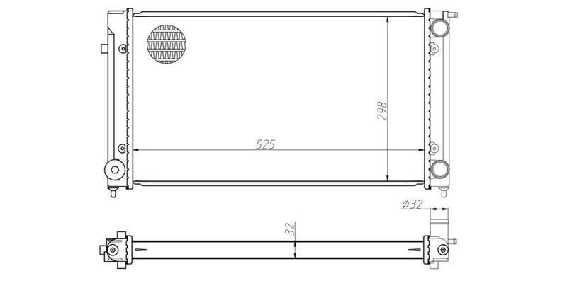 Radiator Vw Golf Citi Agy 1999-2010