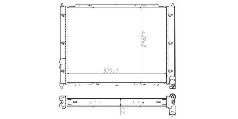 Radiator Vw Kombi 1900 W/Cool,2.1I,2.3,2.5,2.6 Dg,Dj,Afu,Aay,Adv 1983-2000