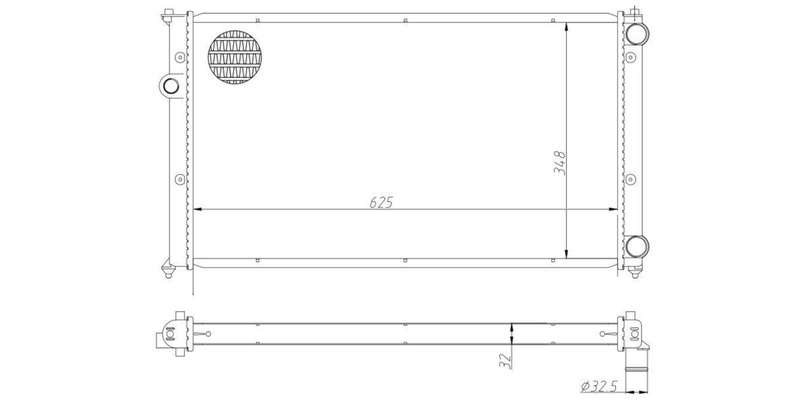 Radiator Vw Polo Classic 1.6I,1.8I Afx,Afv 1996-2003