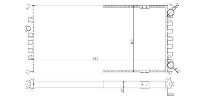 Radiator Vw Polo Classic 1.6I,Playa 1.6I Afx 1996-2002