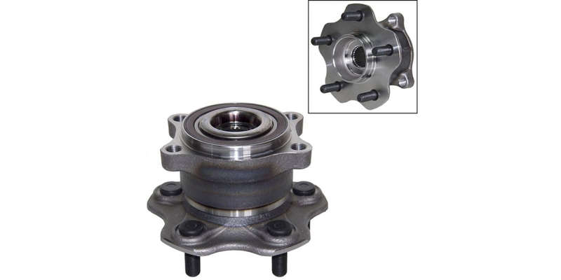 Rear Wheel Bearing Kit Nissan Murano 3.5 V6 SUV (2005-), 3.5 V6 SUV 4X4 (2009-) (For 1 Wheel only)