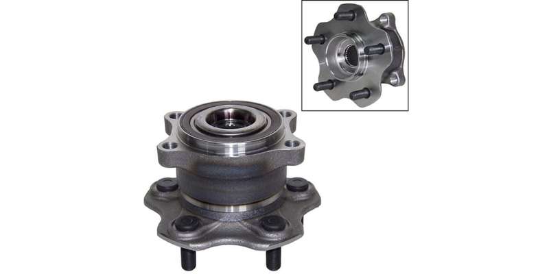 Rear Wheel Bearing Kit Nissan Murano 3.5 V6 SUV (2005-), 3.5 V6 SUV 4X4 (2009-) (For 1 Wheel only)