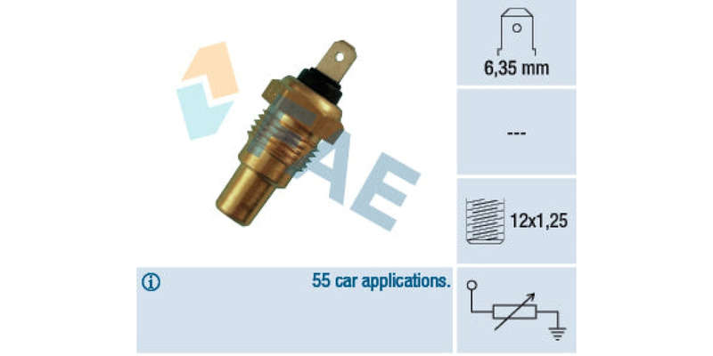 Temperature Switch 1Pin M12X1.25 Nissan C18Det,Sr20Det,Vg30,Vg30Det,Ga16Ds,E13S,Ga14Ds,Rb20E,Td25...
