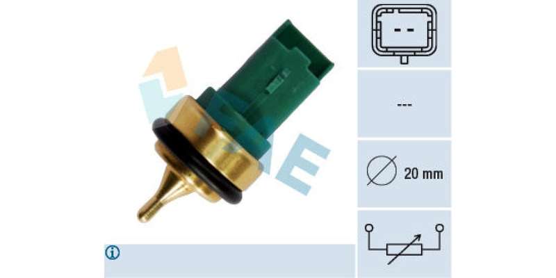 Temperature Switch 2Pin 20Mm D Mini Cooper,Mini One,Peugeot (N16B16A,Et3Jf,Ep3,Tu5Jp4,Ep6Dt) (FAE...