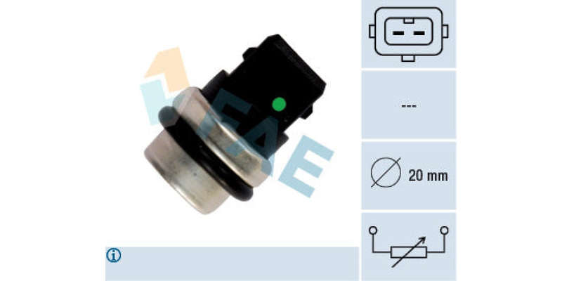 Temperature Switch 2Pin 20Mm D Vw Golf 3,Sharan,Kombi (2E,Ajh,Awc,Asz,Aaa,Ayl,Aes) (FAE) (33620)