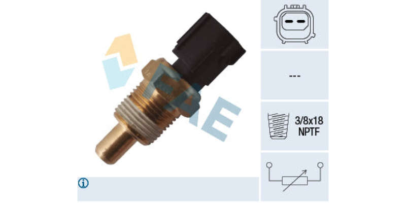 Temperature Switch 2Pin 3/8X18Nptf Chrysler (Ezh,Enj,Enr,Ega,Ejb,Edz,Ens,Egt) Mini (W10,W11) (FAE...