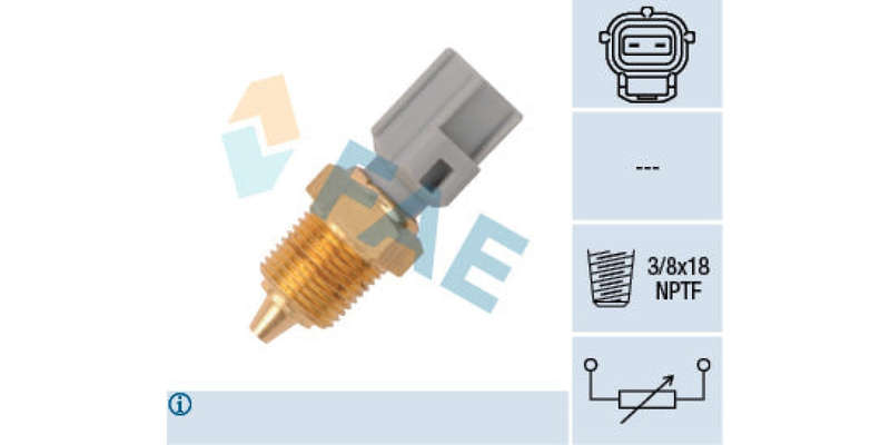Temperature Switch 2Pin 3/8X18Nptf Ford (Endura,Duratec,Zetec) (FAE) (33425)