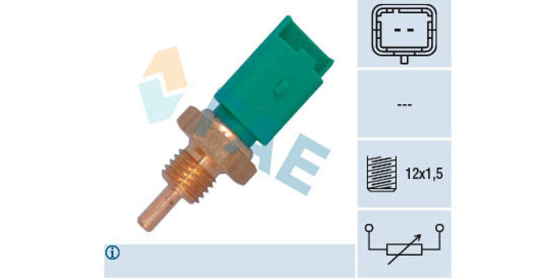 Temperature Switch 2Pin M12X1.5 Citoren C2,C3,C4,C5,Ds3 (Tu3Jp,Tu5Jp4,Ew10J4/S,Eb2F,Dw8) (FAE) (3...