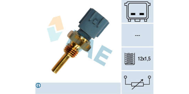 Temperature Switch 2Pin M12X1.5 Nissan Vq35De,Qg16De,Qg18De,Vr38Dett,Hr16De,Vq20De,Vq30De,Cr14De)...