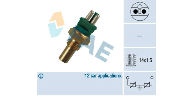 Temperature Switch 2Pin M14X1.5 Mercdes Om605/Om602/Om601 (FAE) (32510)