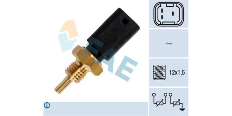 Temperature Switch 3Pin M12X1.5 Nissan Np200,Opel Vivaro,Renault (K7M,F4R,Ej7,D4F,K4M,F3P,K4J) (F...