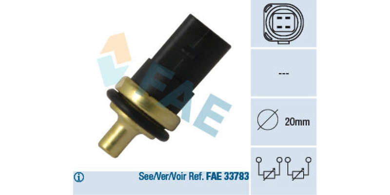 Temperature Switch 4Pin 20Mm D Audi,Vw (Bfb,Amb,Bex,Avf,Awx,Alt,Ack,Asn,Bdv,Ars,Bhe,Awu...) (FAE)...