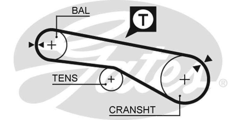 Timing Belt Ford Husky,Hyundai Sonata,Mitsubishi Tredia (4G62,4G63,G4Cp)