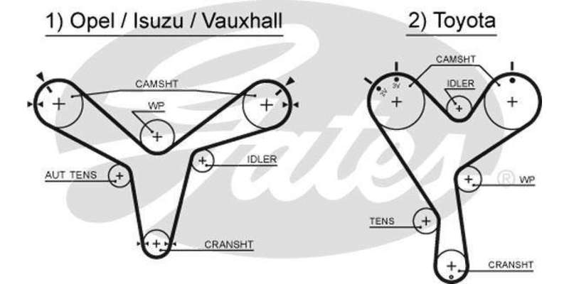 Timing Belt Isuzu Frontier,Kb320/350,Trooper ,Toyota Camr (6Vd1,6Ve1,3Vz-Fe)