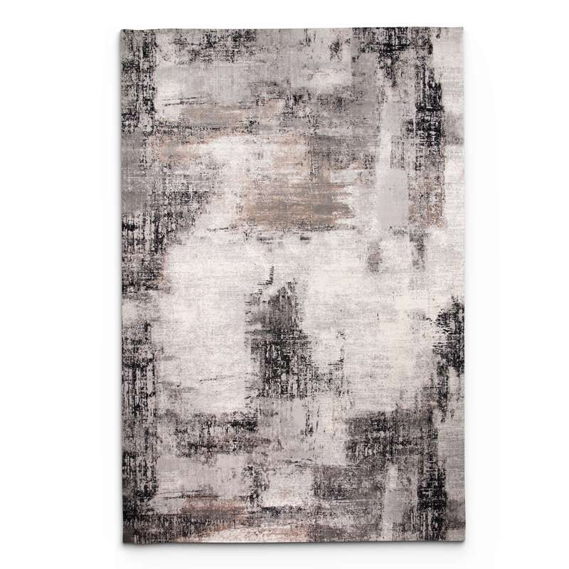 Merry Jemlo Grey Black Rug