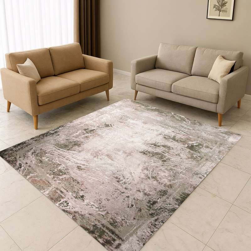 Merry Blyno Cream Green Rug