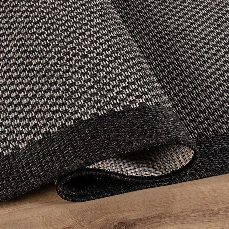 Natura Jute Yedra Black Rug